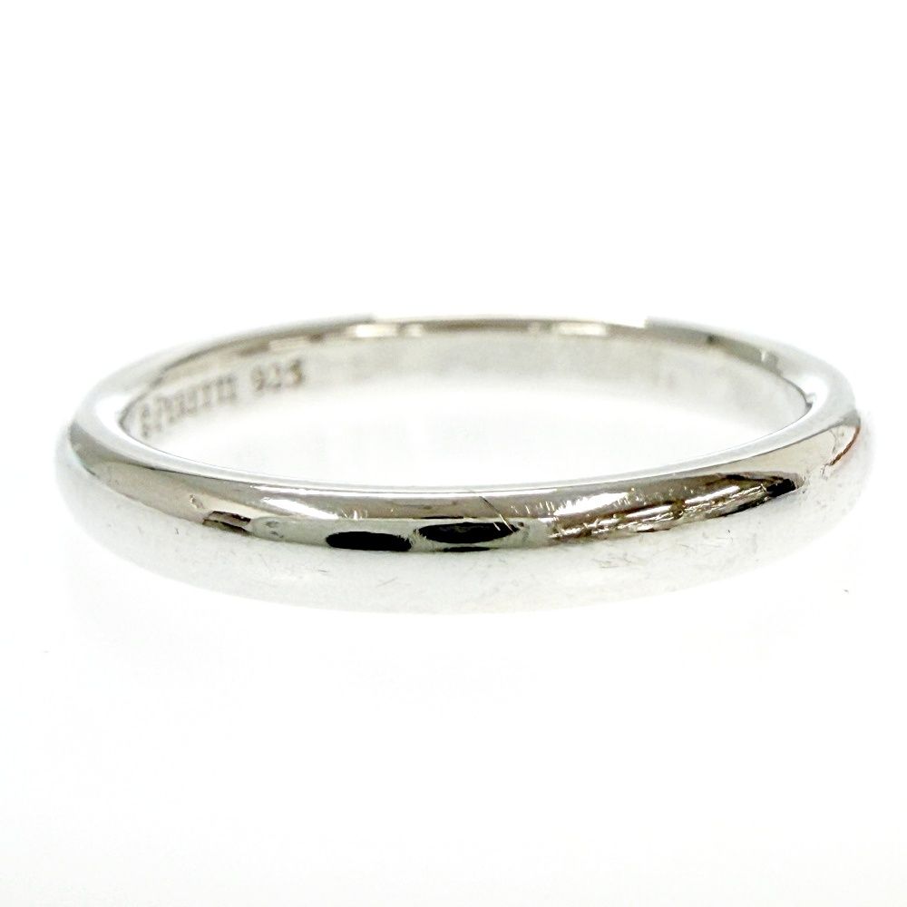 Tiffany & Co Silver Stacking Band Ring Pink — view 2