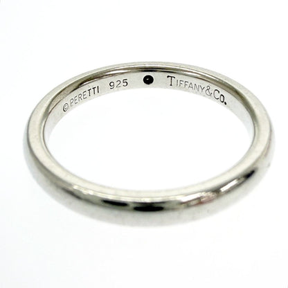 Tiffany & Co Silver Stacking Band Ring Green — view 6