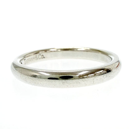 Tiffany & Co Silver Stacking Band Ring Green — view 2