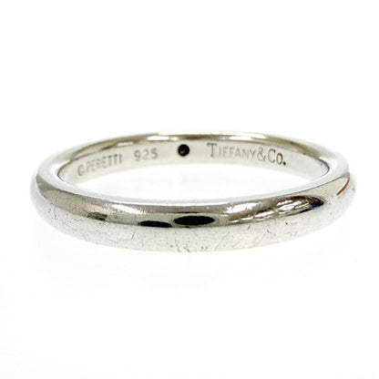 Tiffany & Co Silver Stacking Band Ring Green — view 3