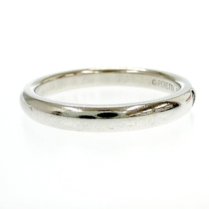 Tiffany & Co Silver Stacking Band Ring Green — view 4