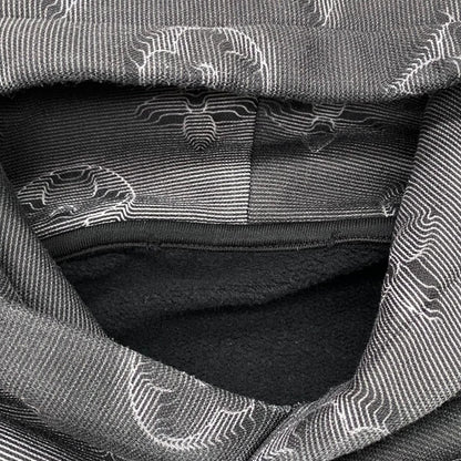 Louis Vuitton Hoodie 3D Monogram Pullover Cotton Logo Gray Black XS — view 8