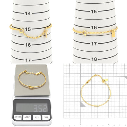 Fendi Baguette Bracelet S Gold Polished Metal — view 6