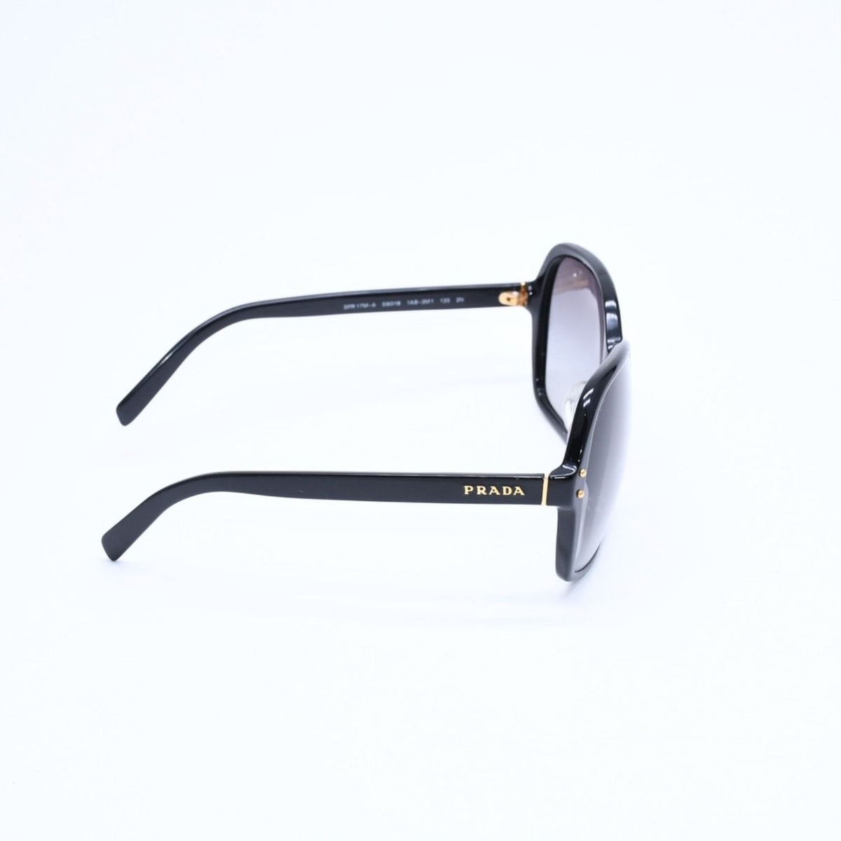 Prada Sunglasses Eyewear 59 18 Black Gold — view 4