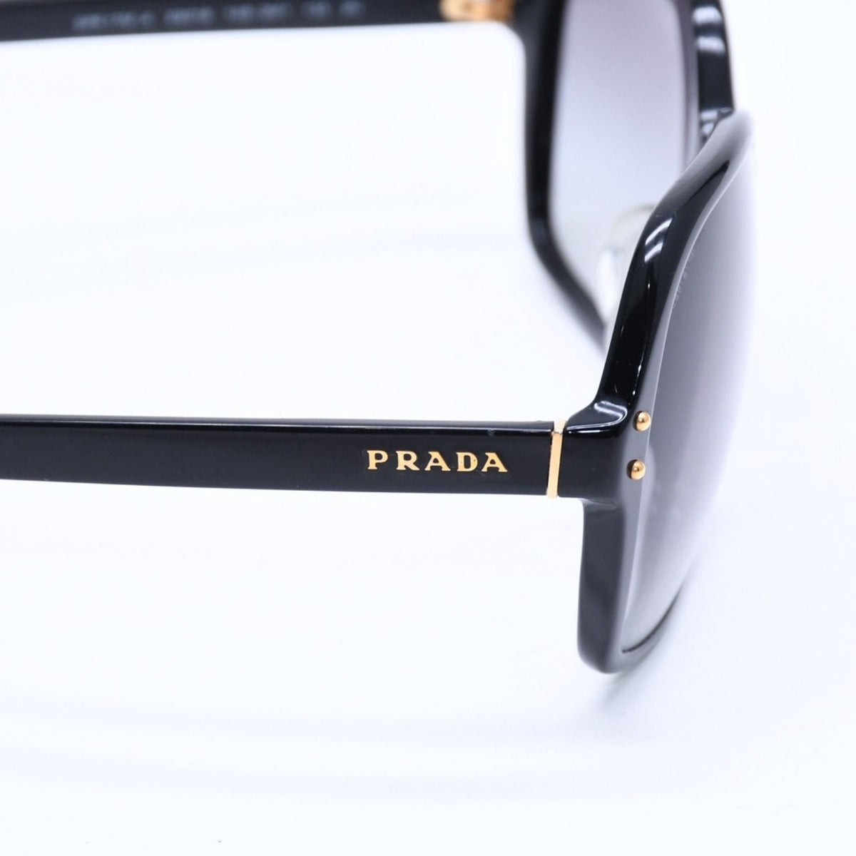 Prada Sunglasses Eyewear 59 18 Black Gold — view 7