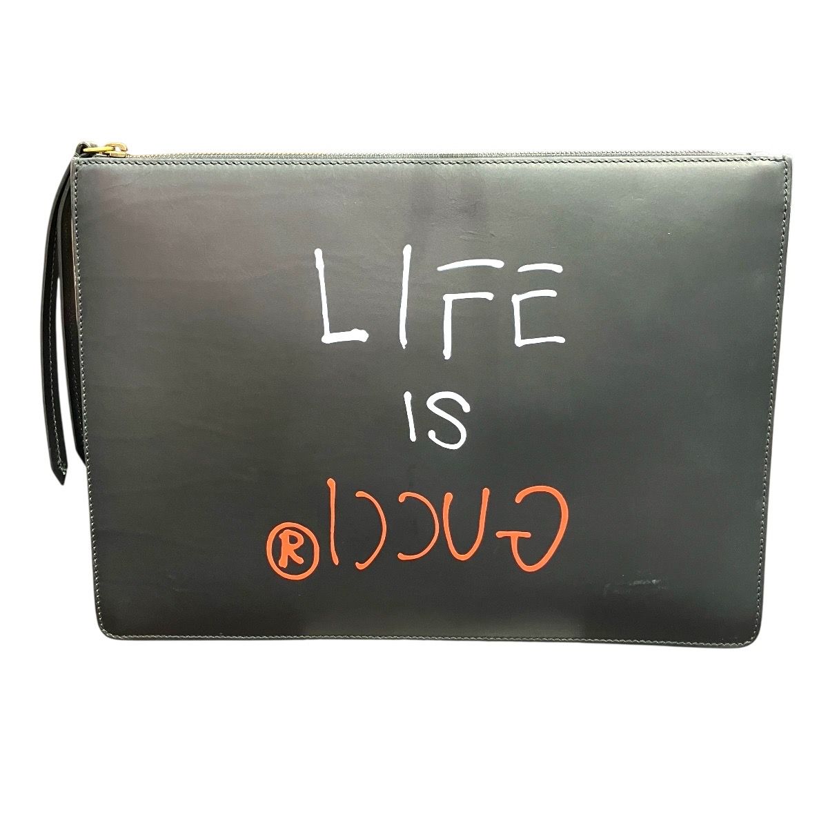 Gucci Ghost Clutch Leather