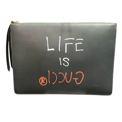 Gucci Ghost Clutch Leather