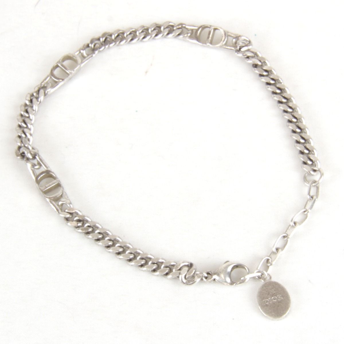 Dior Usedchristian CD Icon Bracelet 925 Sterling Silver