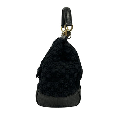 Dolce & Gabbana Handbag Sicily Black Cotton Leather — view 4