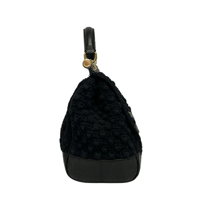 Dolce & Gabbana Handbag Sicily Black Cotton Leather — view 2