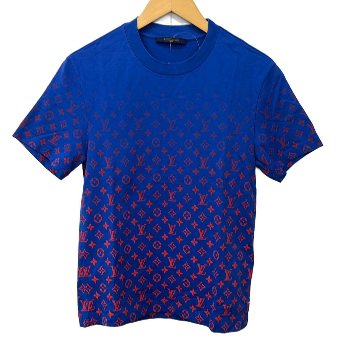 Louis Vuitton Short Sleeve T-Shirt Blue Red XS