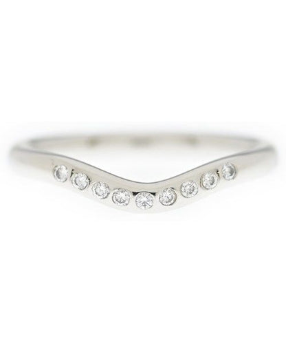 Tiffany & Co Curved Diamond Ring New