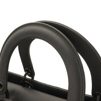 Dior Lady Large Cannage Tote 2-Way Shoulder Bag Black — view 6