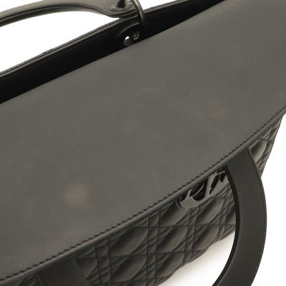 Dior Lady Large Cannage Tote 2-Way Shoulder Bag Black — view 5