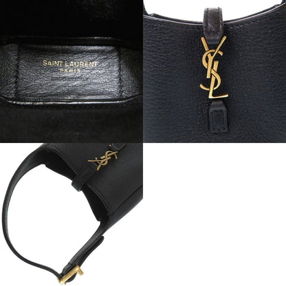 Saint Laurent Micro le Cassette Souple Metal Leather Black Handbag — view 6