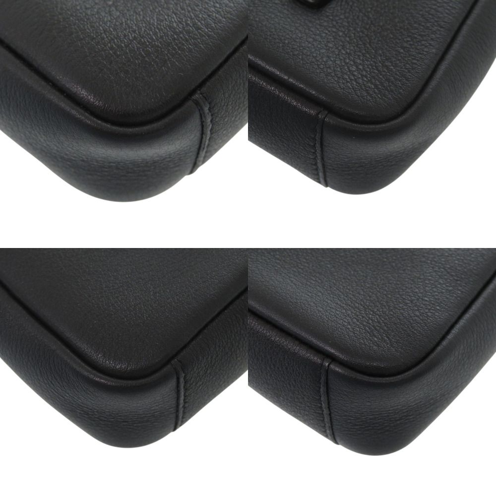 Saint Laurent Micro le Cassette Souple Metal Leather Black Handbag — view 3