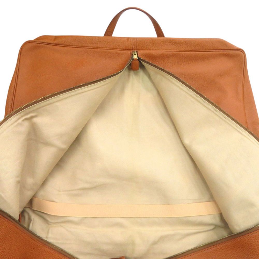 Hermes Gallop Buffalo Brown Gold Garment Bag Case — view 5