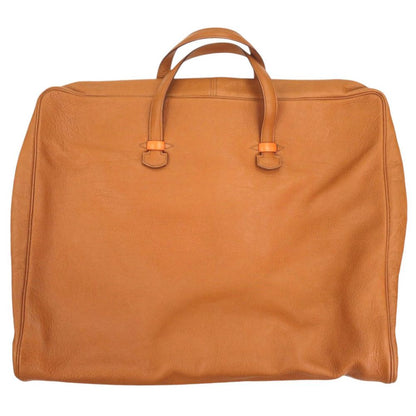 Hermes Gallop Buffalo Brown Gold Garment Bag Case — view 2