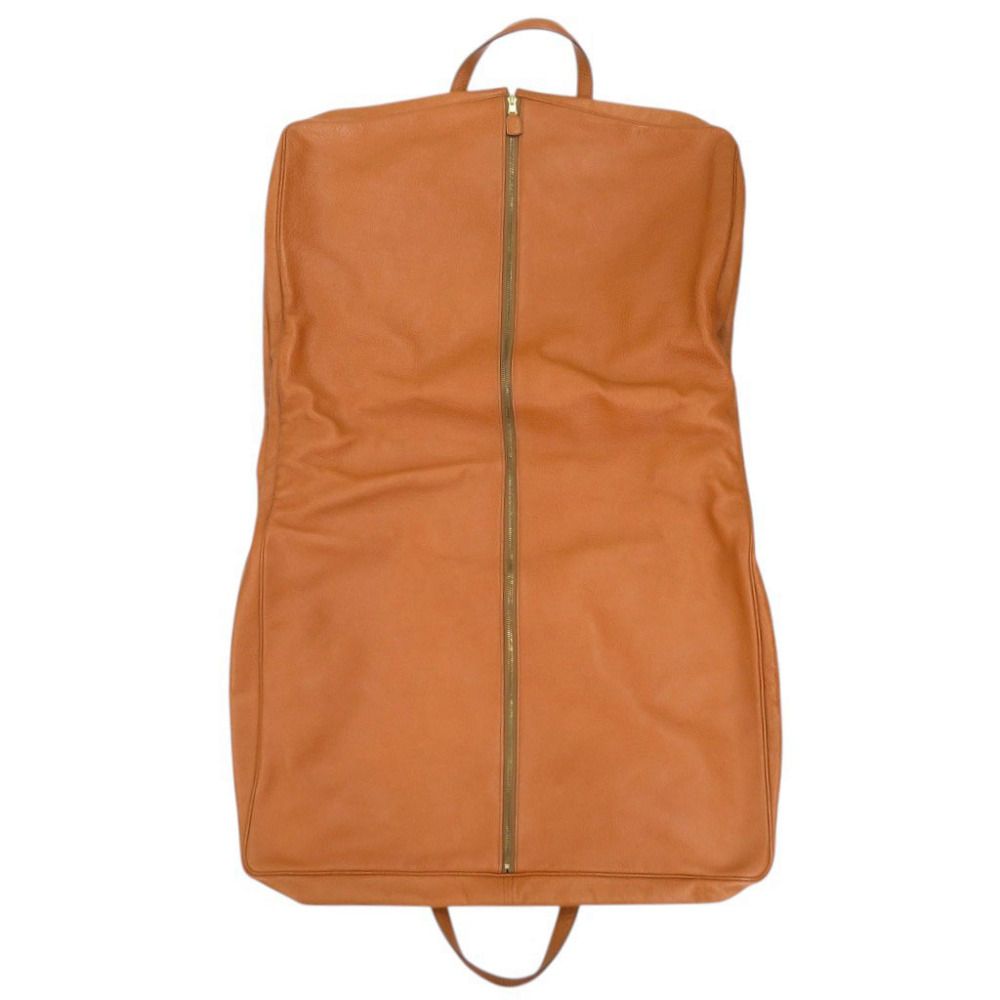 Hermes Gallop Buffalo Brown Gold Garment Bag Case — view 3