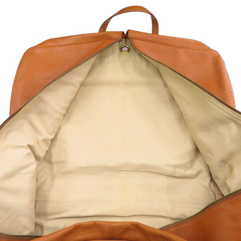Hermes Gallop Buffalo Brown Gold Garment Bag Case — view 6