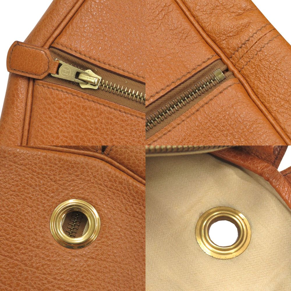 Hermes Gallop Buffalo Brown Gold Garment Bag Case — view 8