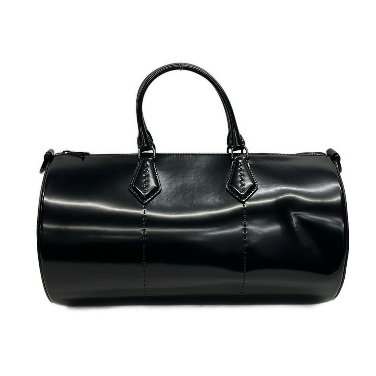 Max Mara Handbag Black 2-Way Leather