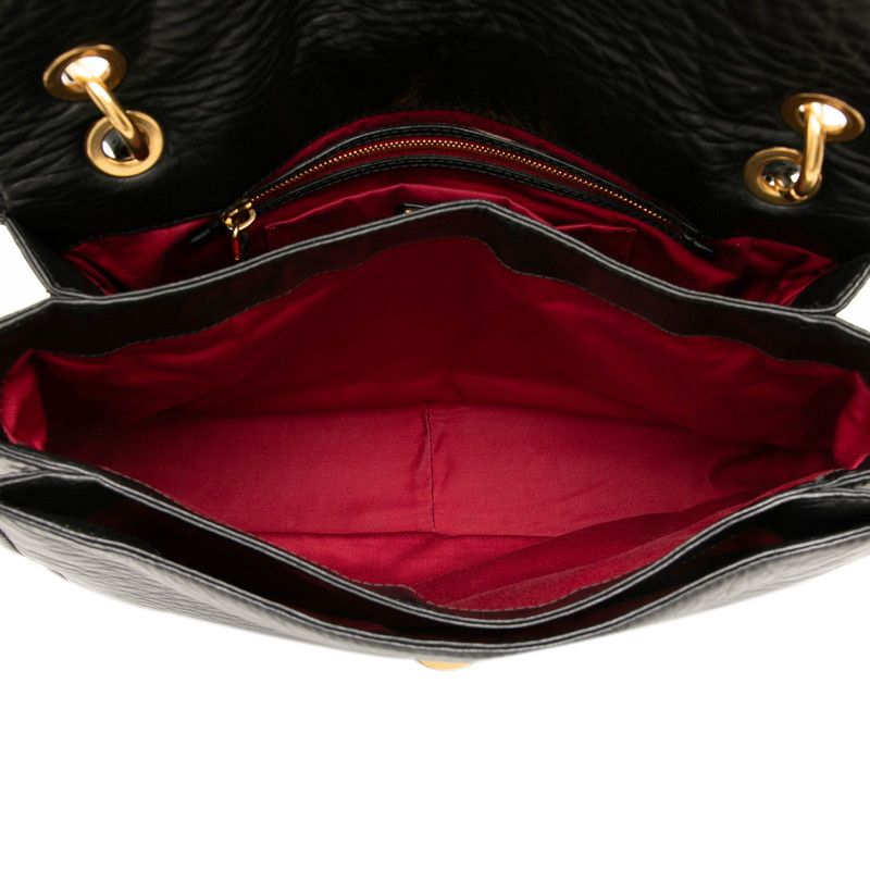 Miu Miu 2-Way Shoulder Bag Black Leather — view 4
