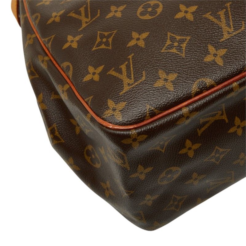 Louis Vuitton Monogram Batignolles Vertical Tote Shoulder Bag Brown Leather — view 5