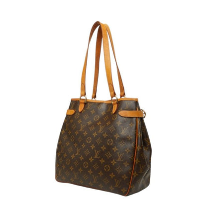 Louis Vuitton Monogram Batignolles Vertical Tote Shoulder Bag Brown Leather — view 2