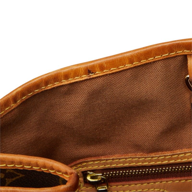 Louis Vuitton Monogram Batignolles Vertical Tote Shoulder Bag Brown Leather — view 8