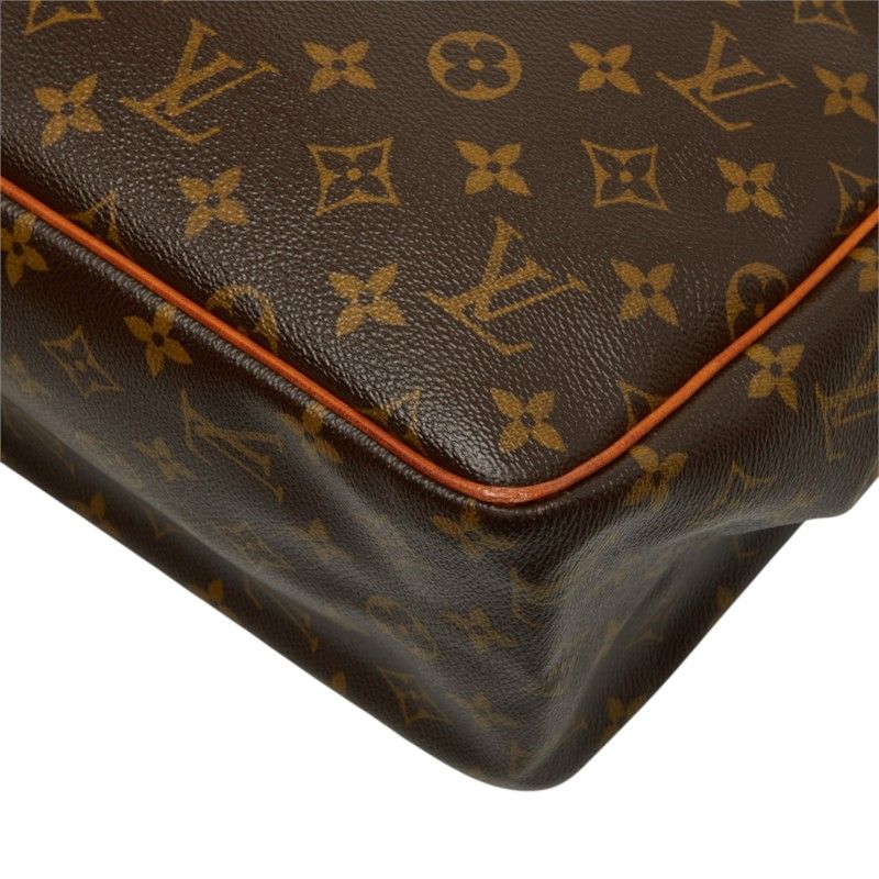 Louis Vuitton Monogram Batignolles Vertical Tote Shoulder Bag Brown Leather — view 6