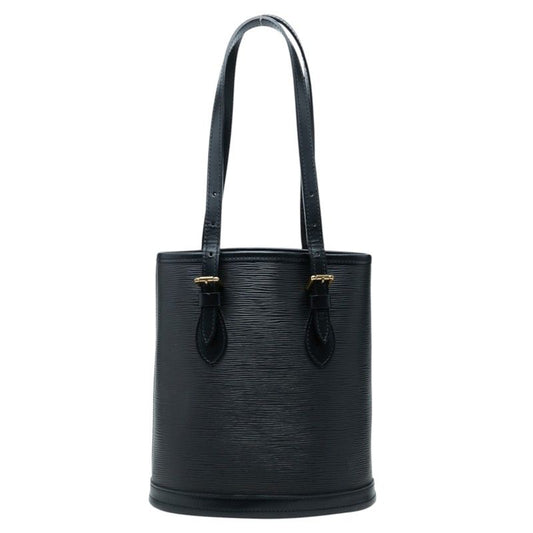 Louis Vuitton Epi Bucket PM Tote Shoulder Bag Noir Black Leather