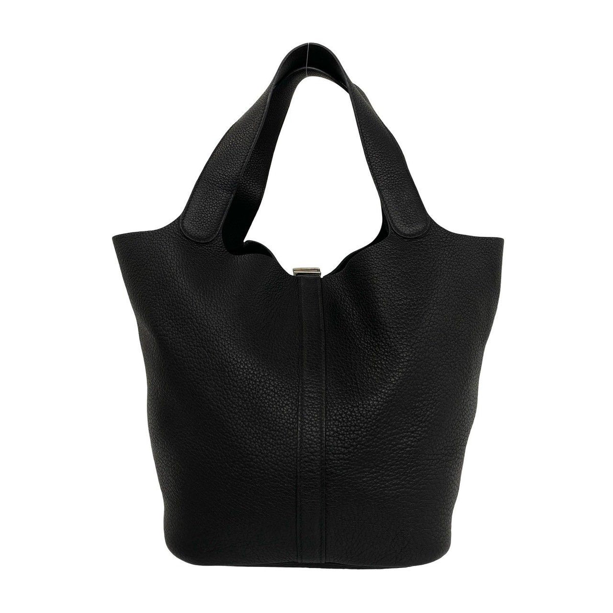 Hermes Picotin Lock GM Taurillon Clemence Tote Bag Black — view 3
