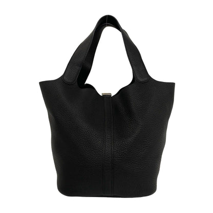 Hermes Picotin Lock GM Taurillon Clemence Tote Bag Black — view 3
