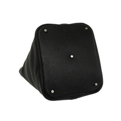 Hermes Picotin Lock GM Taurillon Clemence Tote Bag Black — view 7