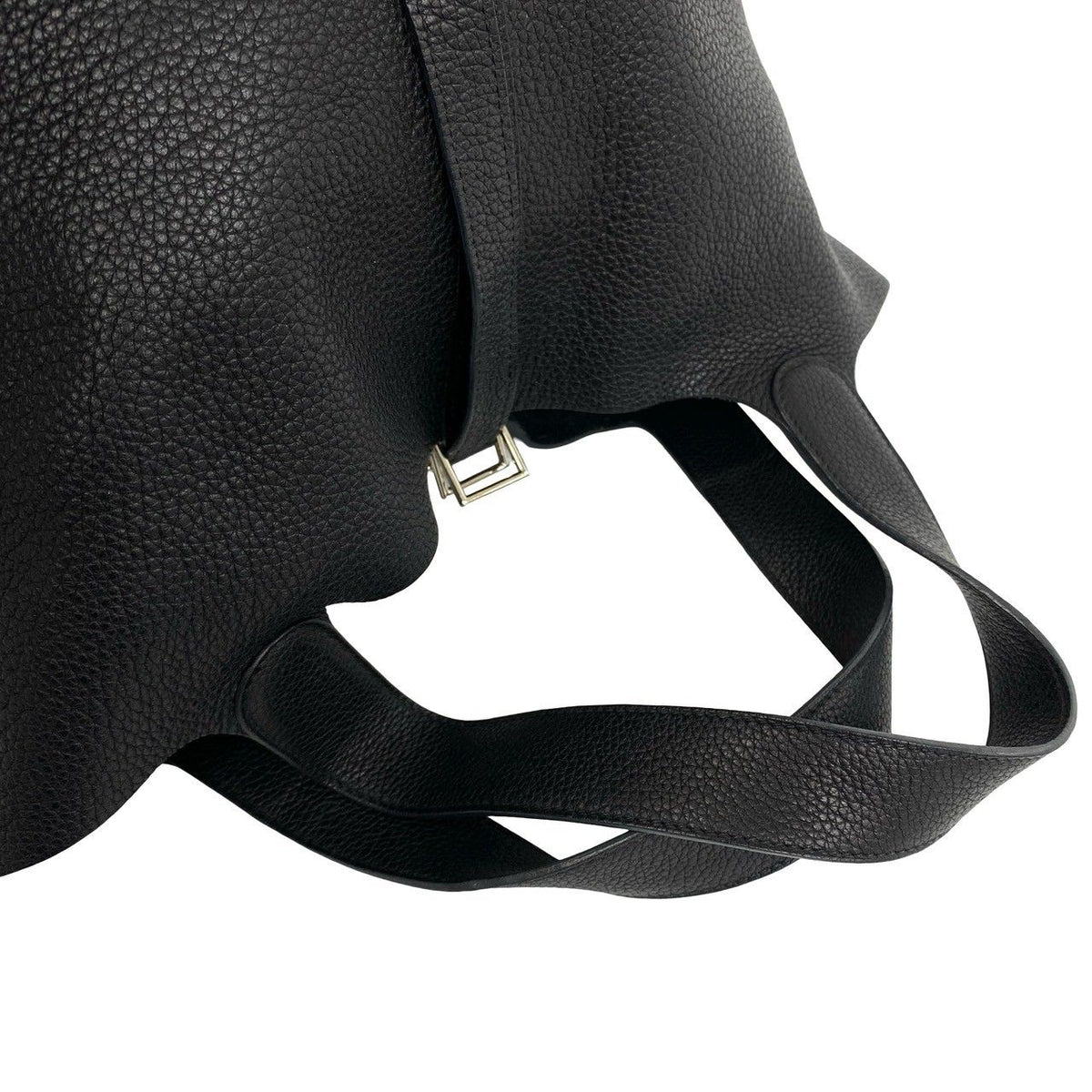 Hermes Picotin Lock GM Taurillon Clemence Tote Bag Black — view 4