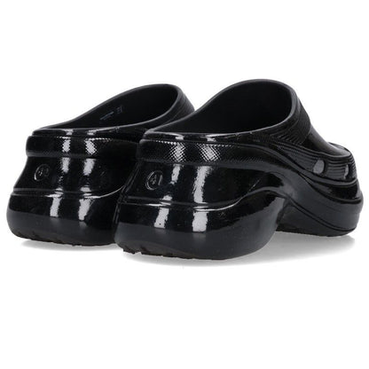 Balenciaga Pool Slide Patent Platform Sandals — view 3