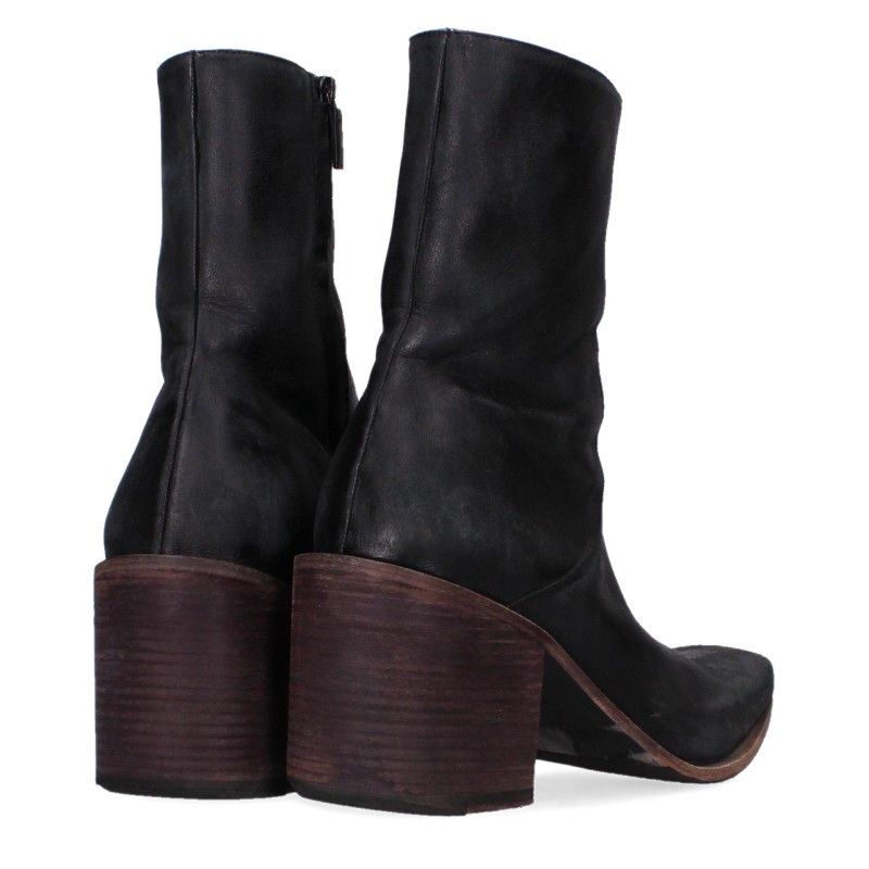 Balenciaga Monsieur Sidezipleather Boots — view 2