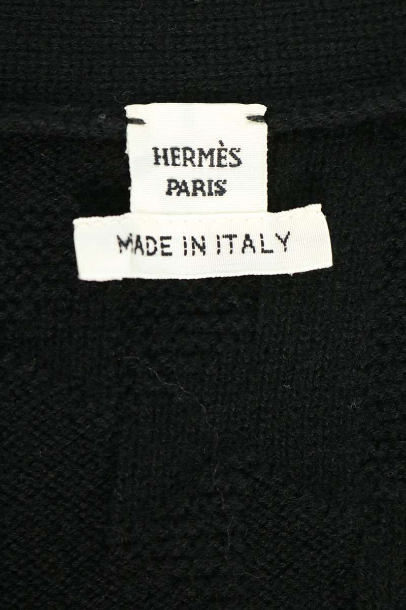 Hermes Belted H Motif Short Sleeve Knit Dress 40 — view 3