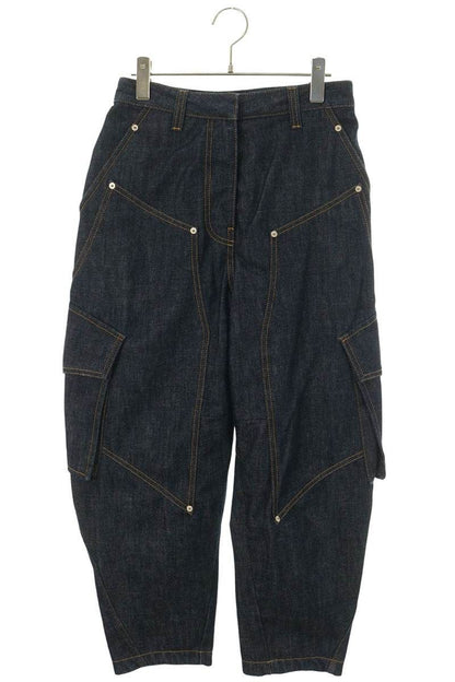 Loewe Wide Leg Rigid Cargo Denim Pants 34