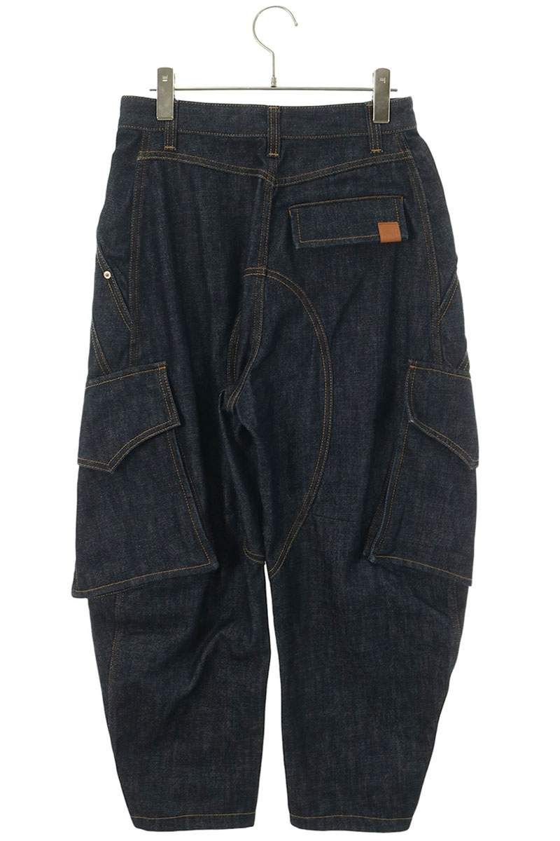 Loewe Wide Leg Rigid Cargo Denim Pants 34 — view 2