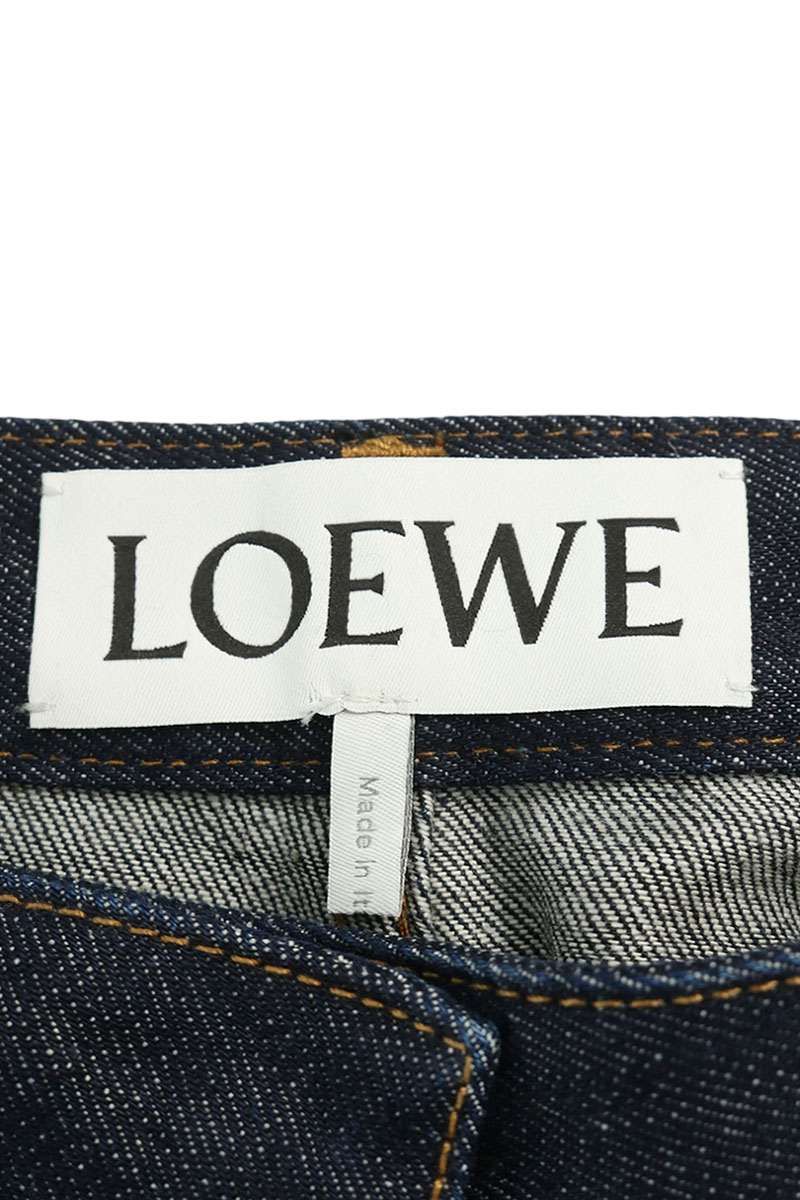 Loewe Wide Leg Rigid Cargo Denim Pants 34 — view 3