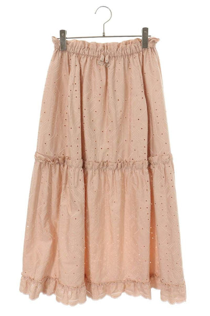 Hermes English Embroidery Skirt 36