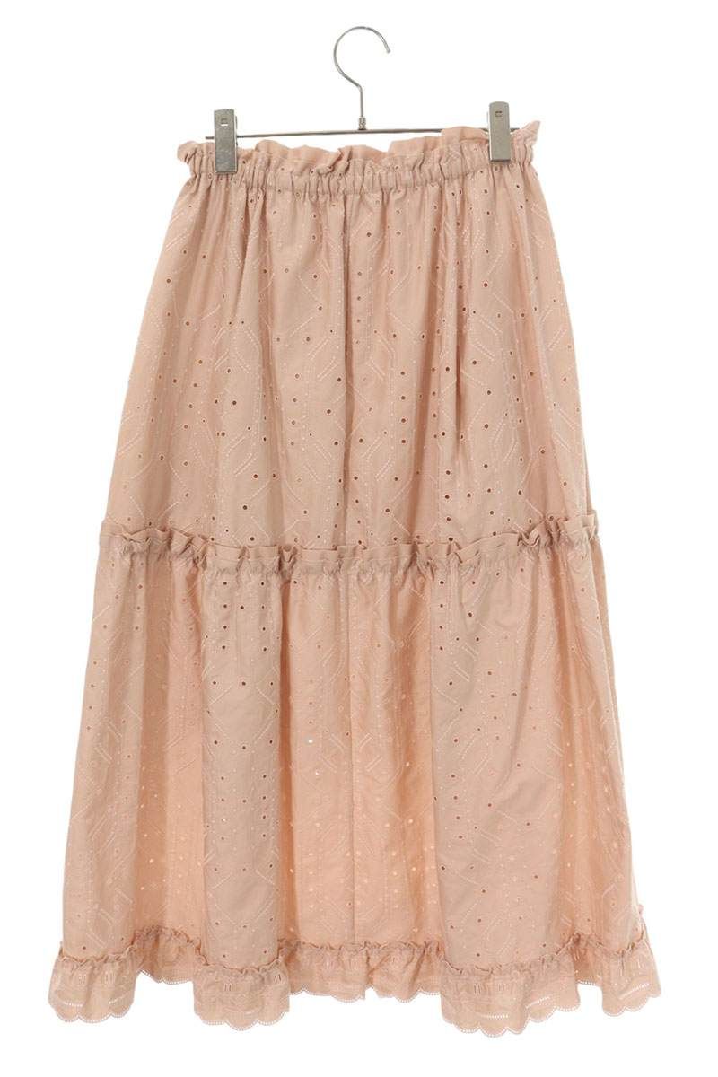 Hermes English Embroidery Skirt 36 — view 2