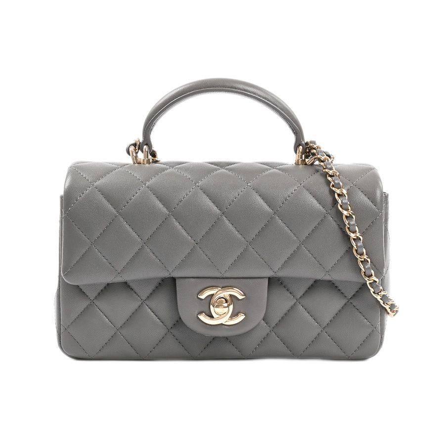 Chanel Handbag Top Handle Mini Flap Bag