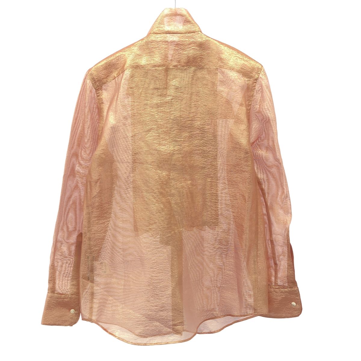 Dolce & Gabbana Shiny Bow Tie Blouse Shirt Pink 38 — view 2