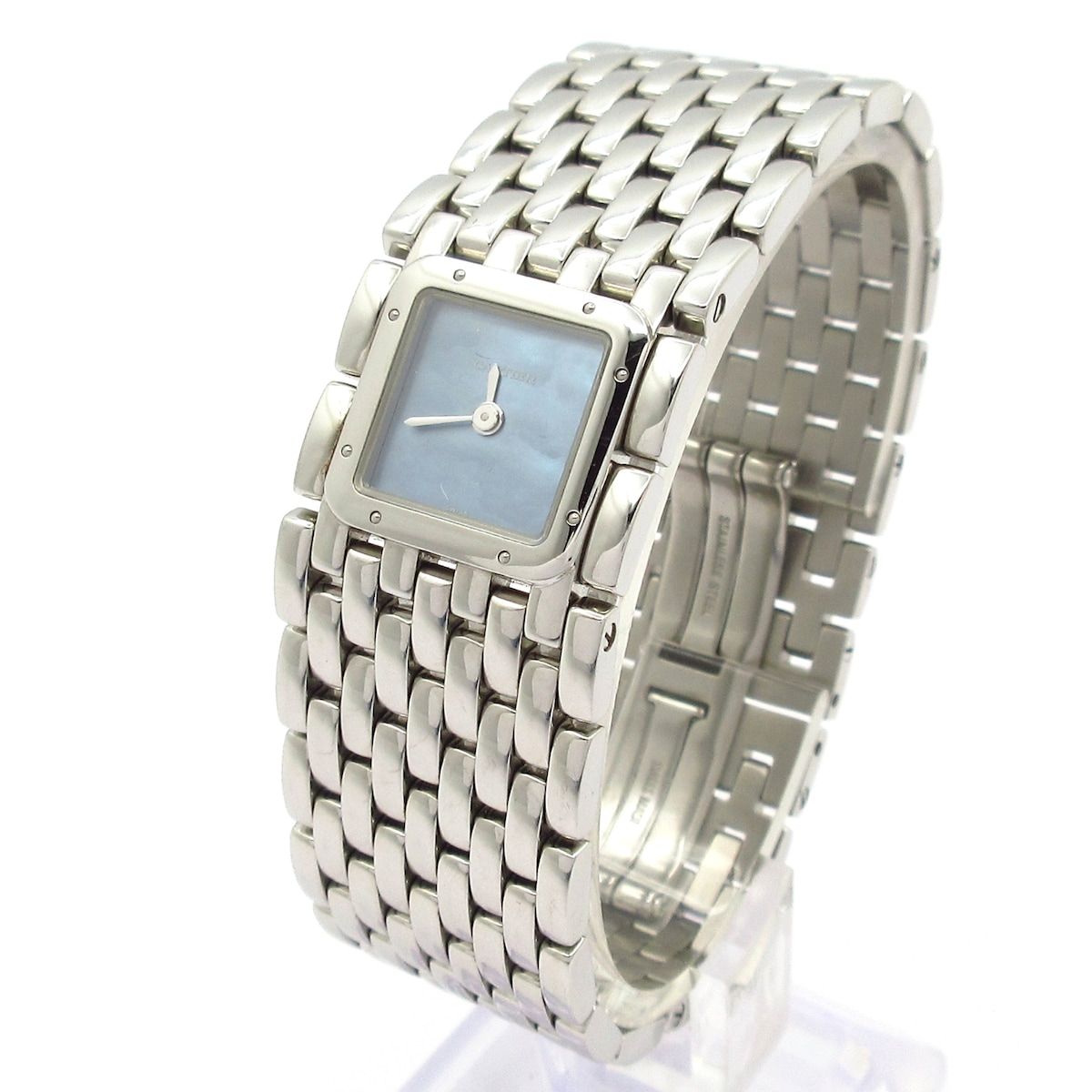 Cartier Watch Panthere Ribbon Shell Dial SS Blue — view 2