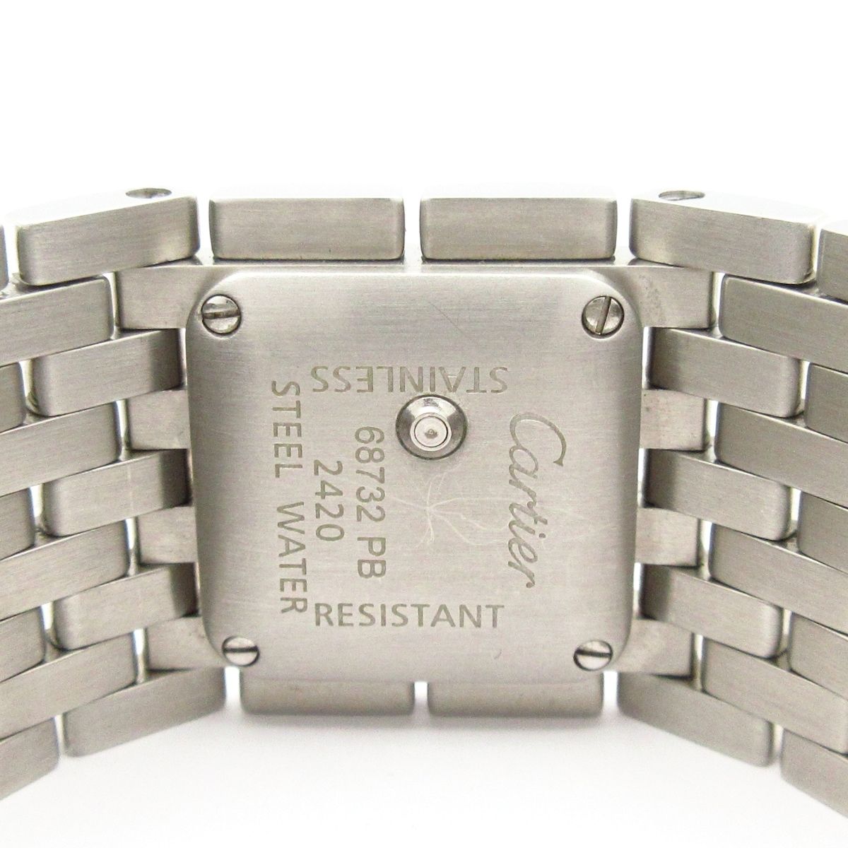 Cartier Watch Panthere Ribbon Shell Dial SS Blue — view 5