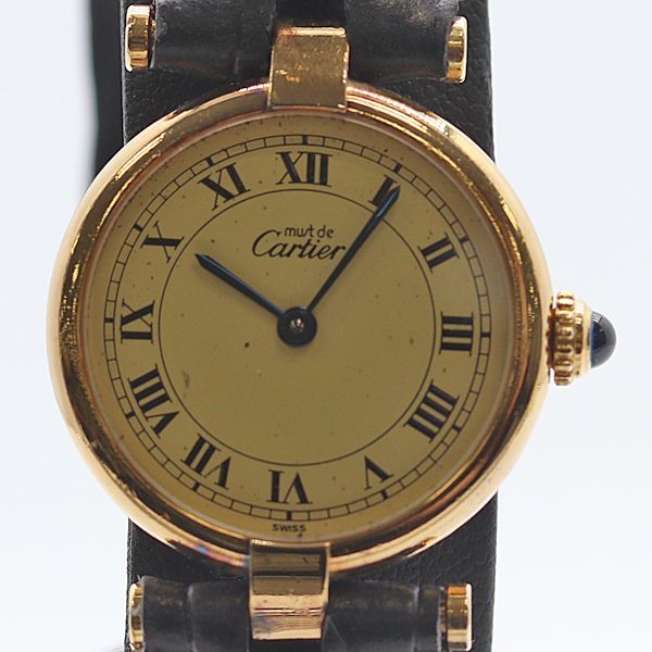 Cartier Vermeil Ivory Dial Watch