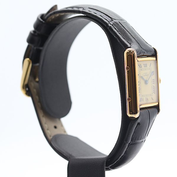 Cartier Must Tank Ivory Dial Watch — view 2